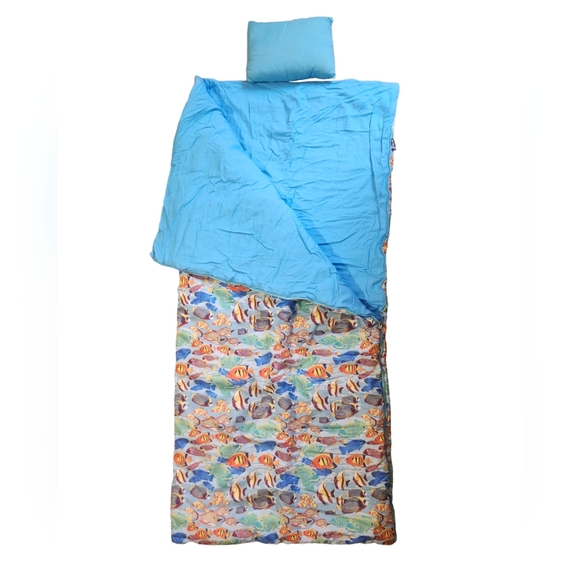 Wild Kin Other - Kids Youth Fish Aquatic Sea Ocean Sleeping Bag 62" Long x 29" Wide Boys Girls